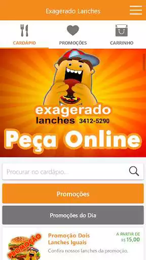 Play Exagerado Lanches as an online game Exagerado Lanches with UptoPlay