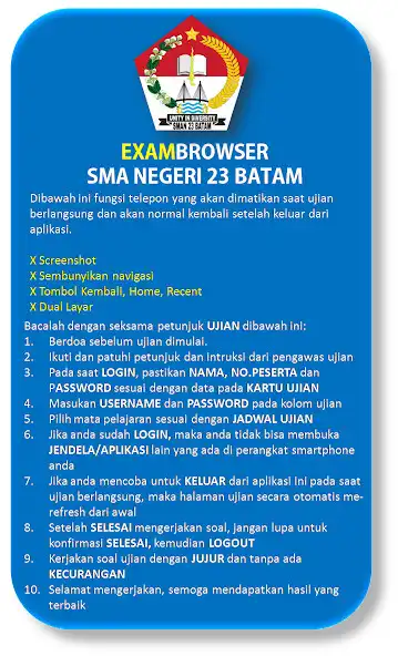 Play Exam Browser SMA 23 as an online game Exam Browser SMA 23 with UptoPlay