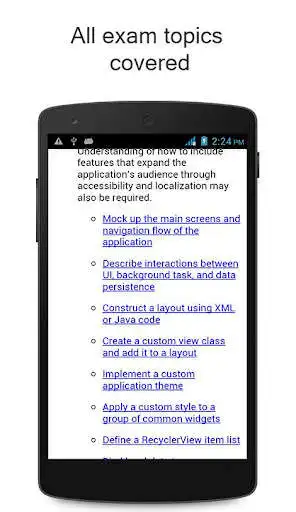 Play Exam Certificate - For Android developer as an online game Exam Certificate - For Android developer with UptoPlay