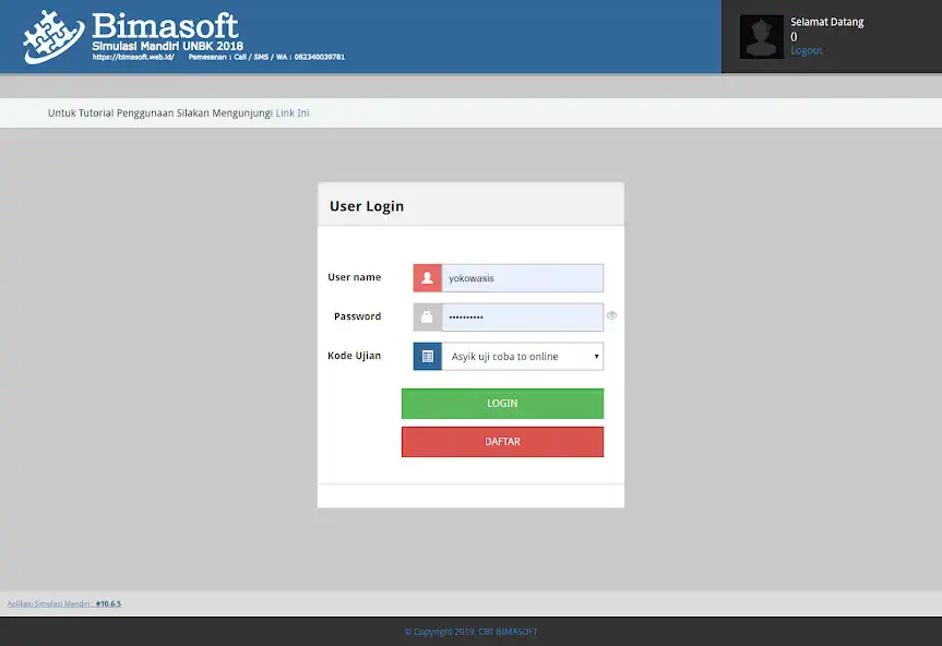 Play EXAM CLIENT SMK MIGAS CEPU as an online game EXAM CLIENT SMK MIGAS CEPU with UptoPlay