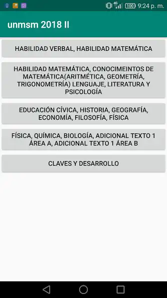 Play Examen de Admisión UNMSM  and enjoy Examen de Admisión UNMSM with UptoPlay