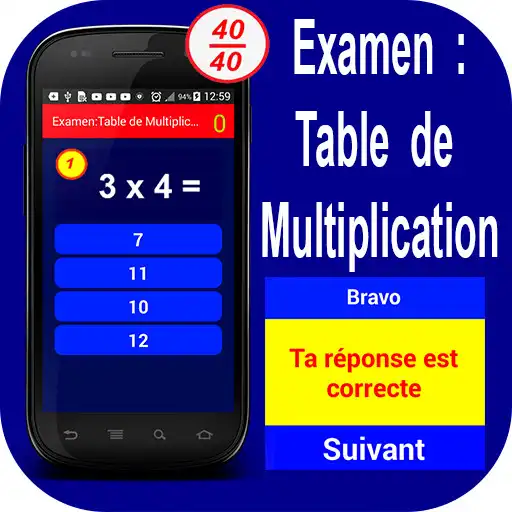 Play Examen pour apprendre la Table de Multiplication APK Play Examen pour apprendre la Table de Multiplication APK