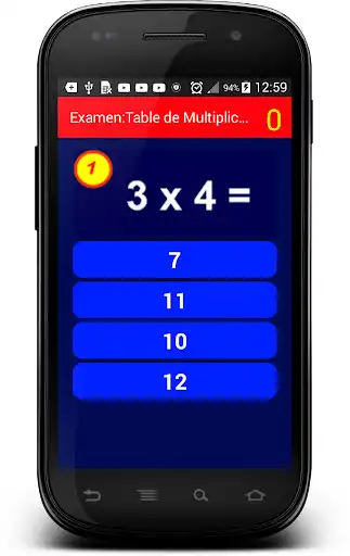 Play Examen pour apprendre la Table de Multiplication  and enjoy Examen pour apprendre la Table de Multiplication with UptoPlay