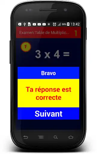 Play Examen pour apprendre la Table de Multiplication as an online game Examen pour apprendre la Table de Multiplication with UptoPlay