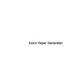 Free play online Exam Paper Generator APK