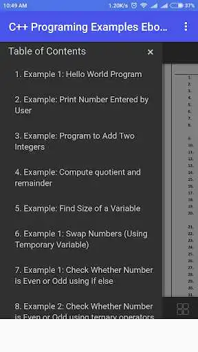 Play Example for C++  and enjoy Example for C++ with UptoPlay