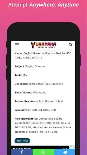 Play Exam Preparation: Free Test and Quiz For Exams as an online game Exam Preparation: Free Test and Quiz For Exams with UptoPlay