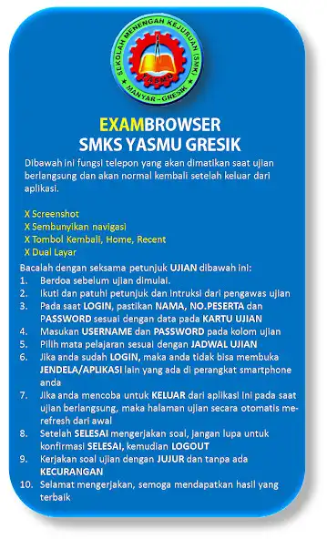 Play EXAM SMKS YASMU GRESIK as an online game EXAM SMKS YASMU GRESIK with UptoPlay