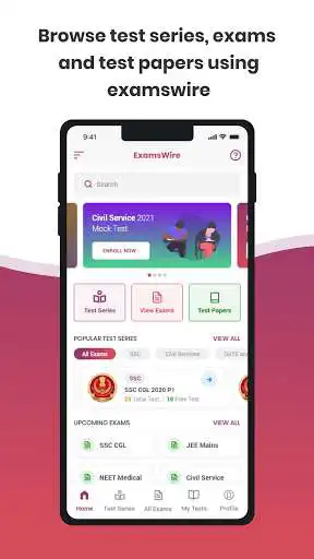 Play Examswire-Exam Preparation,mock tests,test series  and enjoy Examswire-Exam Preparation,mock tests,test series with UptoPlay
