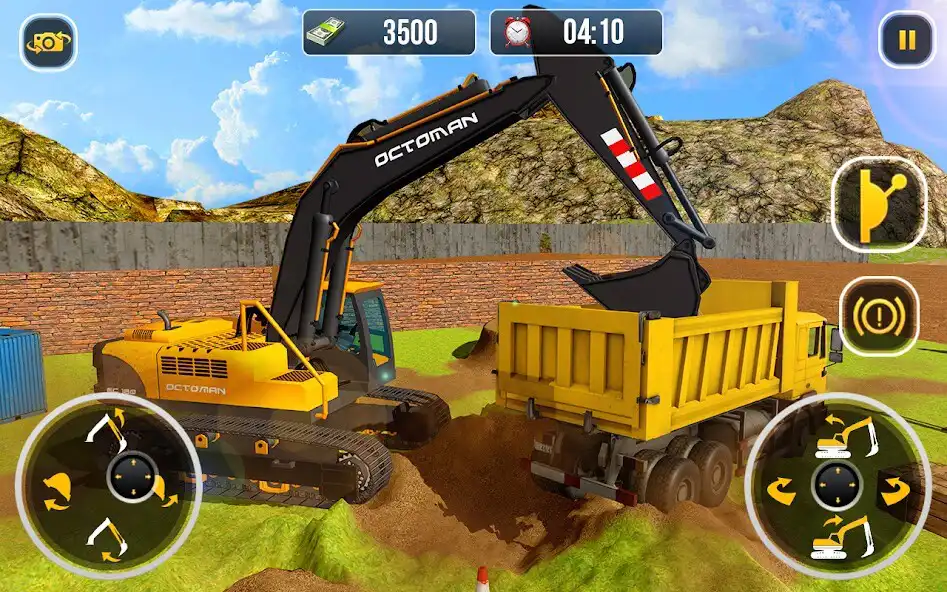 Play Excavator Construction 3D Sim as an online game Excavator Construction 3D Sim with UptoPlay