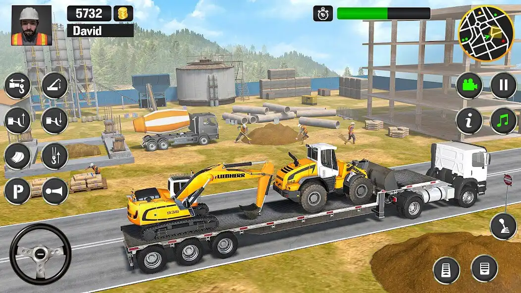 Play Excavator Construction Game 3d as an online game Excavator Construction Game 3d with UptoPlay
