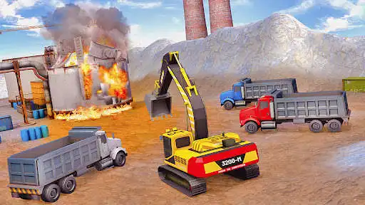Play Excavator Crane Driving Sim as an online game Excavator Crane Driving Sim with UptoPlay