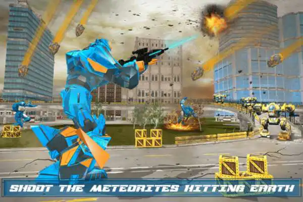 Play Excavator Robot Game -Transforming Robot Simulator