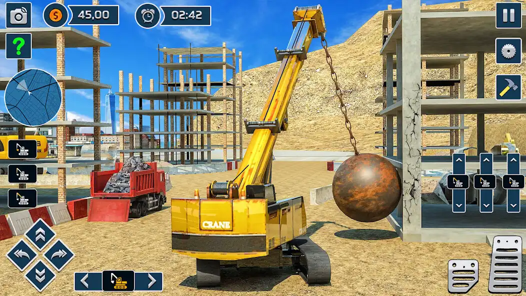 Play Excavator sim destroying games as an online game Excavator sim destroying games with UptoPlay