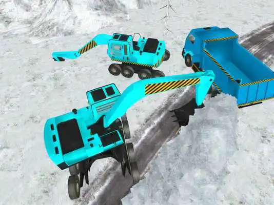 Play Excavator Simulation Snow 2018