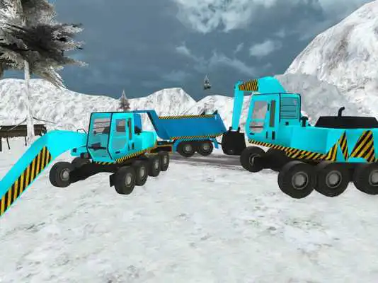 Play Excavator Simulation Snow 2018
