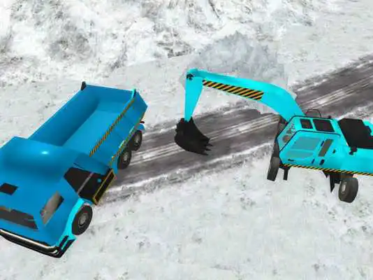 Play Excavator Simulation Snow 2018