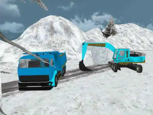 Play Excavator Simulation Snow 2018