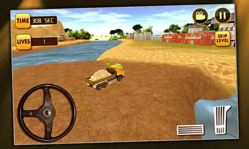 Play Excavator Simulator River Sand as an online game Excavator Simulator River Sand with UptoPlay