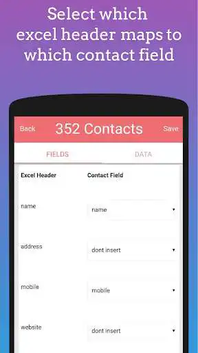 Play Excel To Contacts - import xlsx files as an online game Excel To Contacts - import xlsx files with UptoPlay