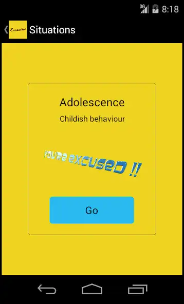 Play ExcuseMe!  and enjoy ExcuseMe! with UptoPlay