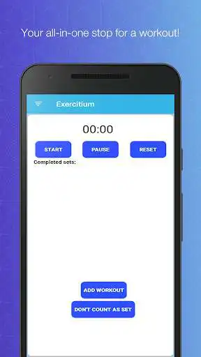 Play Exercitium: Workout Chronometer and Set Counter as an online game Exercitium: Workout Chronometer and Set Counter with UptoPlay
