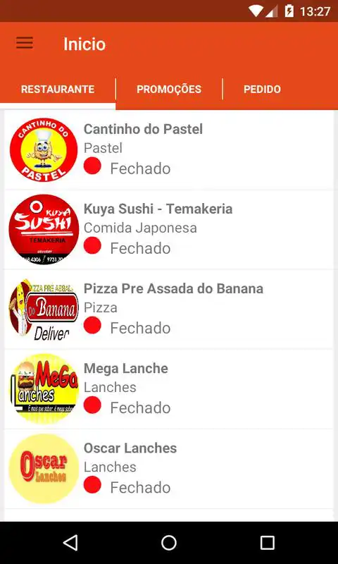 Play Exfood - Delivery de comida