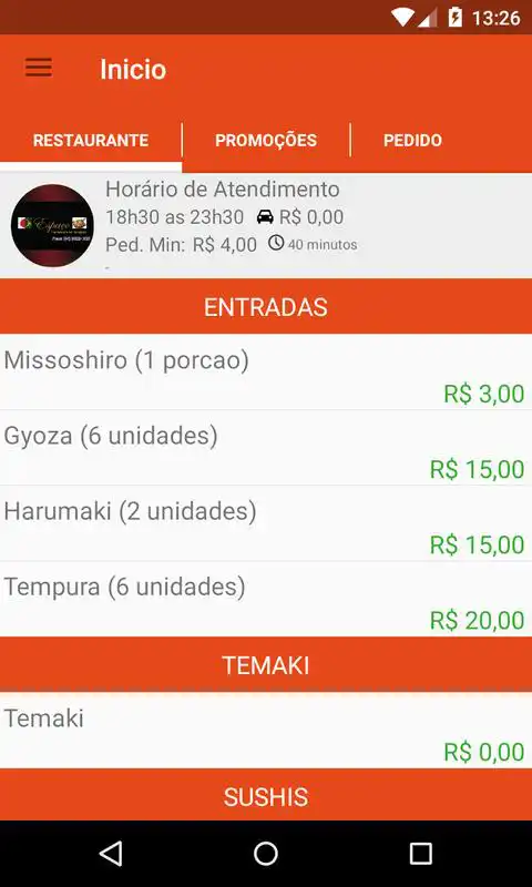 Play Exfood - Delivery de comida