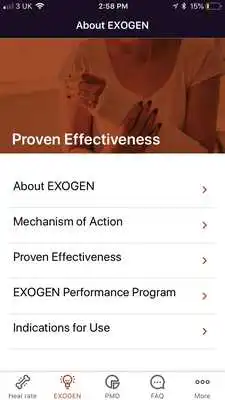 Play EXOGEN Post-market Data App