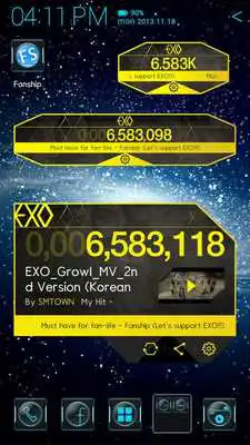 Play EXO M/V Widget