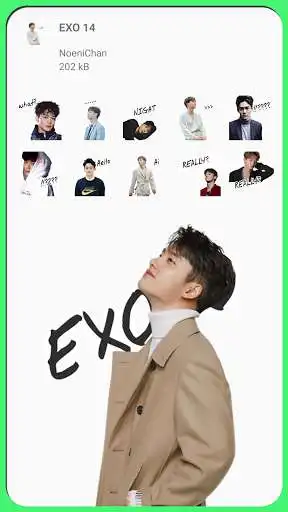 Play EXO Stickers for WhatsApp as an online game EXO Stickers for WhatsApp with UptoPlay