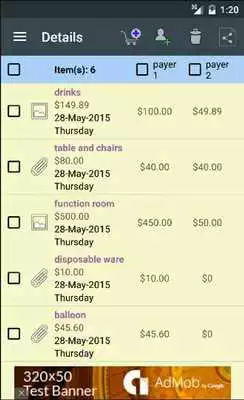 Play Expense Bill Split