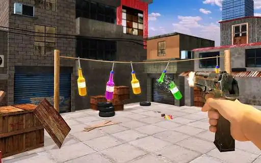 Play Expert Bottle Shoot 3D - Gun Shooting Games 2020 as an online game Expert Bottle Shoot 3D - Gun Shooting Games 2020 with UptoPlay