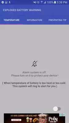 Play Exploded Battery Warning