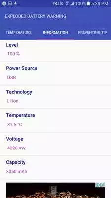 Play Exploded Battery Warning