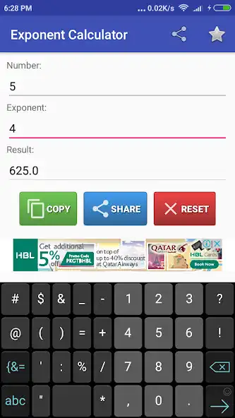 Play Exponent Calculator as an online game Exponent Calculator with UptoPlay