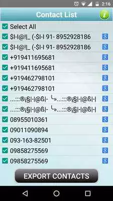 Play Export Contacts Play Export Contacts