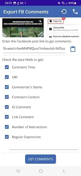 Play Export FB Comments as an online game Export FB Comments with UptoPlay