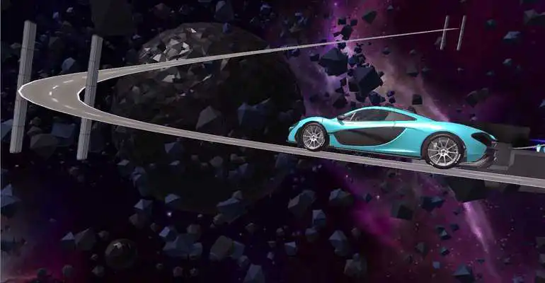 Play Extreme Car Race in space