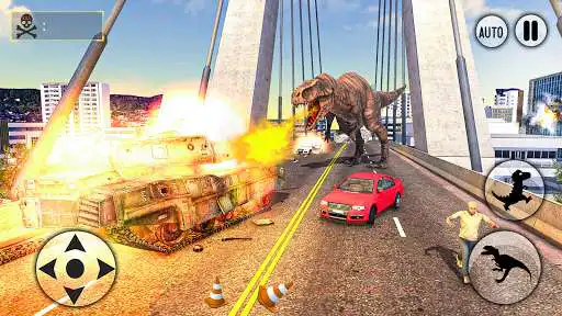 Play Extreme City Dinosaur Smasher: New Dinosaur Game as an online game Extreme City Dinosaur Smasher: New Dinosaur Game with UptoPlay