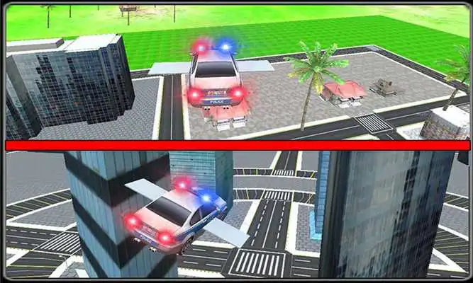 Play Extreme Flying Police Car 3D