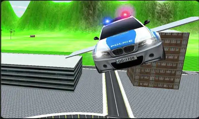 Play Extreme Flying Police Car 3D