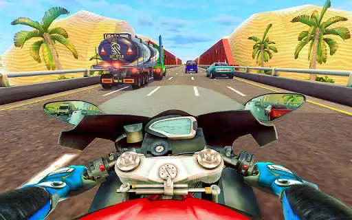 Play Extreme Highway Bike Racing as an online game Extreme Highway Bike Racing with UptoPlay