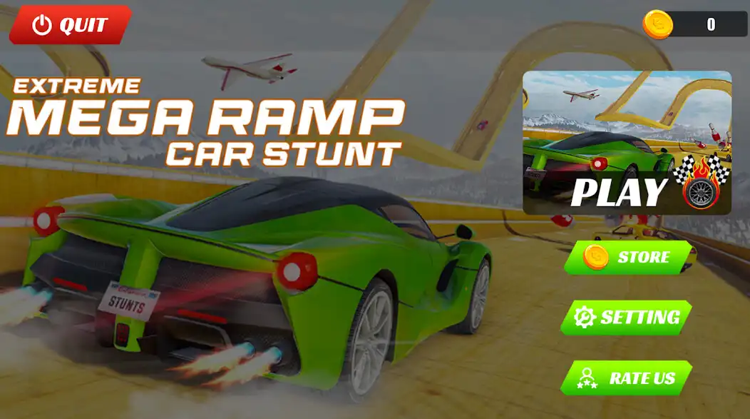Play Extreme Mega Ramp Car Stunt as an online game Extreme Mega Ramp Car Stunt with UptoPlay