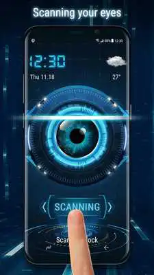 Play Eye detection style lockscreen for prank