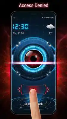Play Eye detection style lockscreen for prank