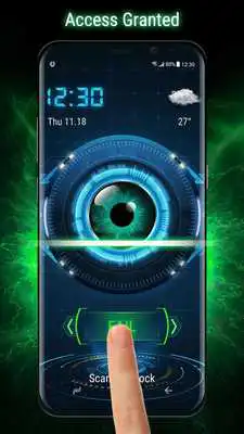 Play Eye detection style lockscreen for prank