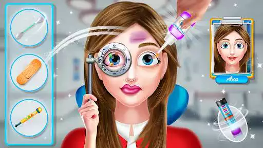 Play Eye Doctor Surgery Hospital as an online game Eye Doctor Surgery Hospital with UptoPlay