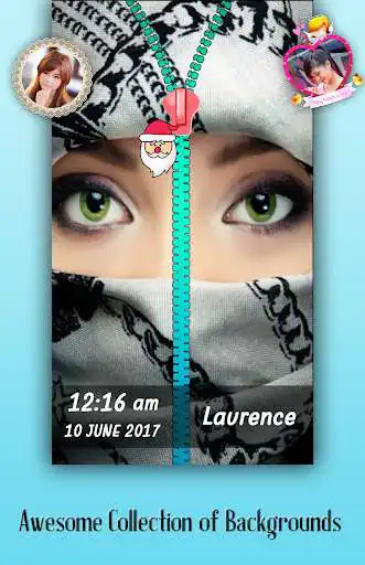 Play Eyes Zipper Lock Screen  and enjoy Eyes Zipper Lock Screen with UptoPlay