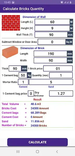Play Ezy Construction Calculator as an online game Ezy Construction Calculator with UptoPlay